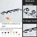 Household Punch-free Red Wine Glass Upside Down Rack, Style: 3 Slots