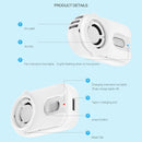 Filtered Rechargeable Portable Mask Fan For A Variety Of Masks(White)