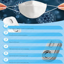Filtered Rechargeable Portable Mask Fan For A Variety Of Masks(White)