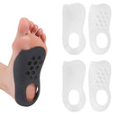 2 Pairs Flat Foot Bow Corrected XO Leg Orthopedic Insole, Size: M (White)