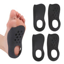 2 Pairs Flat Foot Bow Corrected XO Leg Orthopedic Insole, Size: L (Black)