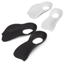 2 Pairs Flat Foot Bow Corrected XO Leg Orthopedic Insole, Size: L (Black)