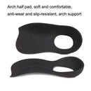 2 Pairs Flat Foot Bow Corrected XO Leg Orthopedic Insole, Size: L (Black)