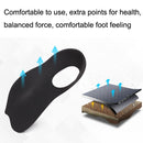 2 Pairs Flat Foot Bow Corrected XO Leg Orthopedic Insole, Size: L (Black)