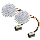 2 PCS Motorcycle LED Signal Steering Lamp For Dyna(White Light 1156 Without Lampshade)