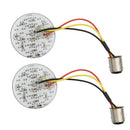 2 PCS Motorcycle LED Signal Steering Lamp For Dyna(White Light 1156 Without Lampshade)