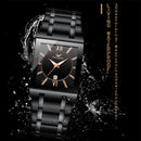 FNGEEN 3627 Waterproof Calendar Men Square Watch(Full Gold Gold Surface)