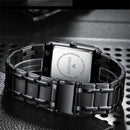 FNGEEN 3627 Waterproof Calendar Men Square Watch(Full Gold Gold Surface)
