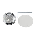 Aluminum Alloy Plating Motorcycle Handlebar Clock(Black Shell White Background)