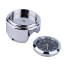 Aluminum Alloy Plating Motorcycle Handlebar Clock(Black Shell White Background)