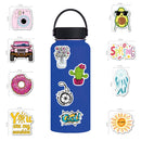 2 Sets 100 Pieces/Set Small Fresh Stickers Travel Waterproof Skateboard Guitar Stickers