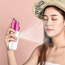 Home Small Face Spray Hydrating Instrument Cold Spray Machine Beauty Oxygen Steamer(White)