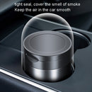 Car Metal Ashtray With Cover And Lamp High Temperature Resistant(Large Red)