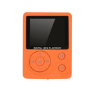T69 Card Lyrics Synchronization Lossless Sound Quality MP4 Player, Style: Round Button(Orange)