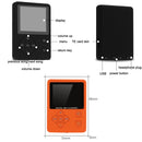 T69 Card Lyrics Synchronization Lossless Sound Quality MP4 Player, Style: Round Button(Orange)