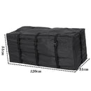 600D Waterproof Cloth Double Zipper 8 Buckle Roof Bag Luggage Bag,Style: Roof Bag+Non-slip Mat