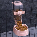 Pet Hanging Feeder Cat Automatic Drinker, Style: Feeder(Pink)