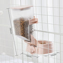Pet Hanging Feeder Cat Automatic Drinker, Style: Feeder(Pink)
