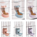 Pet Hanging Feeder Cat Automatic Drinker, Style: Feeder+Drinker(Grey)