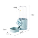 Pet Hanging Feeder Cat Automatic Drinker, Style: Feeder+Drinker(Grey)