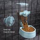 Pet Hanging Feeder Cat Automatic Drinker, Style: Feeder+Drinker(Grey)