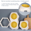 2 PCS Pet Egg Yolk Bowl Anti-Knocking Dog Cat Bowl, Style: Double Bowl