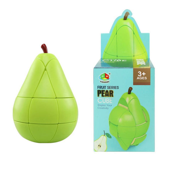 FanXin Fruit 3x3x3 Magic Cube Educational Cube Toys for Children,Style: Pear