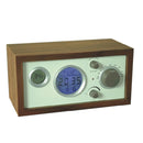 SY-601 Home Multifunctional Retro Wooden Radio Electronic Thermometer Alarm Clock(Wood Color)
