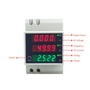 D52-2058 Wattmeter Din rail Volt Current Meter, Specification: AC200-450V Built-in CT