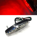 Motorcycle 15LED Brake Light Tail Light Decoration Lamp(Black Shell)