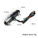 Motorcycle 15LED Brake Light Tail Light Decoration Lamp(Black Shell)