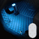 2 PCS Car Lighting Reading Light LED Touch Sensing Ambient Light, Style:, Color: Ice Blue