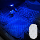 2 PCS Car Lighting Reading Light LED Touch Sensing Ambient Light, Style:, Color: Blue