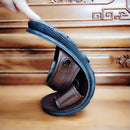 Non-slip Outer Wear Dual-use Sandals Slippers Men Casual Beach Shoes, Size: 41(Black)