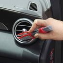5 PCS Car Wash Brush Soft Hub Multi-Function Dust Removal Tool, Color: Red Gray Air Outlet Brush