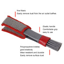 5 PCS Car Wash Brush Soft Hub Multi-Function Dust Removal Tool, Color: Red Gray Air Outlet Brush