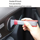 5 PCS Car Wash Brush Soft Hub Multi-Function Dust Removal Tool, Color: Red Gray Air Outlet Brush