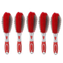 5 PCS Car Wash Brush Soft Hub Multi-Function Dust Removal Tool, Color: Red Wheel Brush