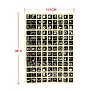3 PCS Car Button Luminous Sticker General PET Waterproof Wear-Resistant Car Sticker(Number 2)