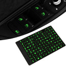3 PCS Car Button Luminous Sticker General PET Waterproof Wear-Resistant Car Sticker(Number 2)