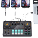 MAONO AU-AM200 Digital Dual-Mode Live Sound Card Mixer Sound Effects Processor(Black)