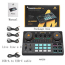 MAONO AU-AM200 Digital Dual-Mode Live Sound Card Mixer Sound Effects Processor(Black)