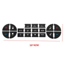 10 PCS Car Button Repair Sticker AC Central Control Sticker(B 19 Key)