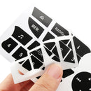 10 PCS Car Button Repair Sticker AC Central Control Sticker(H 14 Key)