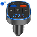 QC3.0 Fast Charge Car Bluetooth MP3 Player Car FM Transmitter(Black)