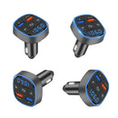 QC3.0 Fast Charge Car Bluetooth MP3 Player Car FM Transmitter(Black)