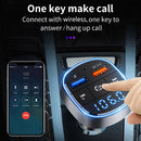 QC3.0 Fast Charge Car Bluetooth MP3 Player Car FM Transmitter(Black)