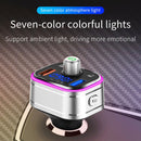 PD3.0 Fast Charge Car Bluetooth MP3 Hands-Free Player Car FM Transmitter(Silver)