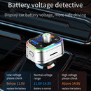 PD3.0 Fast Charge Car Bluetooth MP3 Hands-Free Player Car FM Transmitter(Silver)