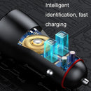 Multifunctional Cigarette Lighter Dual USB Fast Charge Digital Display Car Charger 66W + 22.5W + Data Cable